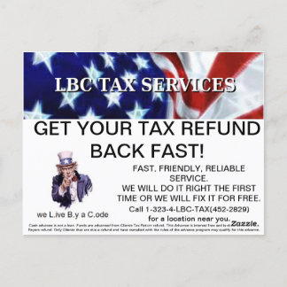 LBC STEUERDIENSTLEISTUNGEN Pro-Promo-Postkarten Postkarte