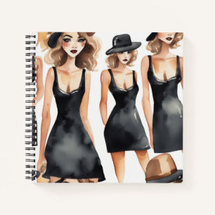 LBD Diva Notebook - Little Black Dress Journal Notizbuch