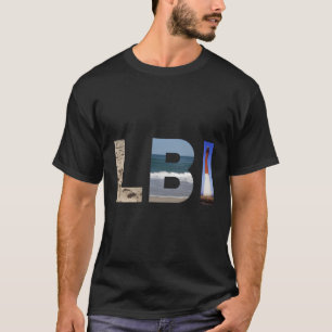 Lbi Long Beach Island Nj Foto Beach Ocean Lightho T-Shirt
