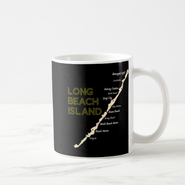 Lbi Nj Long Beach Island New Jersey Nj Beach House Kaffeetasse (Rechts)