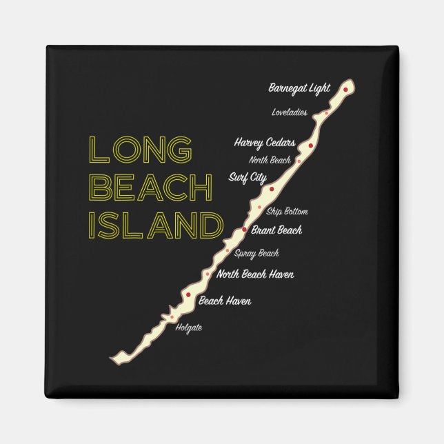 Lbi Nj Long Beach Island New Jersey Nj Beach House Magnet (Vorne)