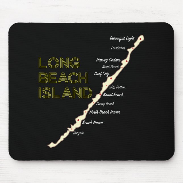 Lbi Nj Long Beach Island New Jersey Nj Beach House Mousepad (Vorne)