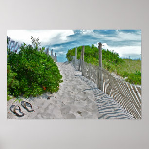 LBI Strandszene Poster