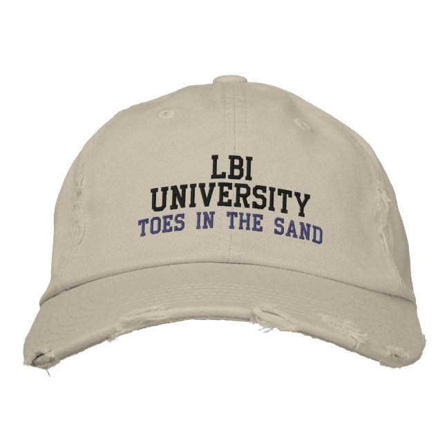 LBI UNIVERSITY (REG TRADEMARK) HAT BESTICKTE BASEBALLKAPPE (Vorderseite)