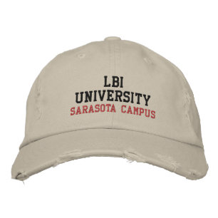 LBI UNIVERSITY (TM) EMBROIDERED HAT BESTICKTE BASEBALLKAPPE