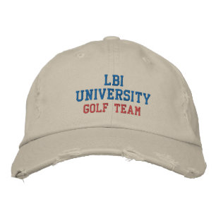 LBI UNIVERSITY TRADEMARKIERTER EMBROIDERIERTER HAT BESTICKTE BASEBALLKAPPE
