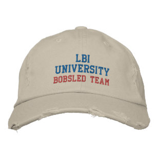 LBI UNIVERSITY TRADEMARKIERTER EMBROIDERIERTER HAT BESTICKTE BASEBALLKAPPE