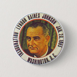LBJ Einweihung 1965 - Knopf Button