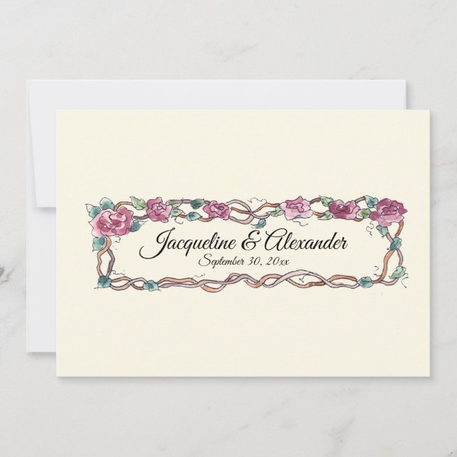 LC Einfügen von Audrey Jeanns Expressions-Kalligra Einladung (Vorderseite)