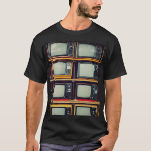 LCD-Bildschirm für das alte Retro-Fernsehen T-Shirt