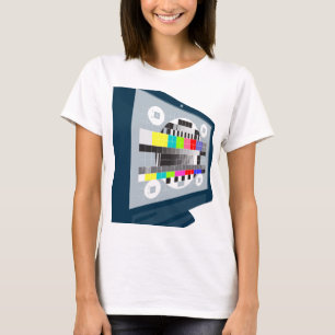 Lcd-Plasmafernseher-Fernsehtest-Muster T-Shirt