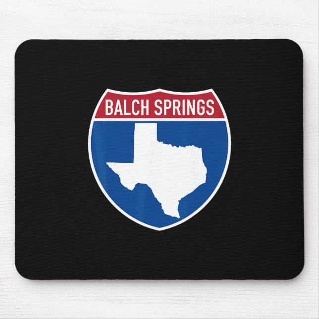 Lch Springs Texas Tx Autobahn Urlaub S Mousepad (Vorne)