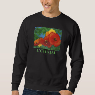 L'chaim jüdischer Toast to Life Hebräischer Judens Sweatshirt