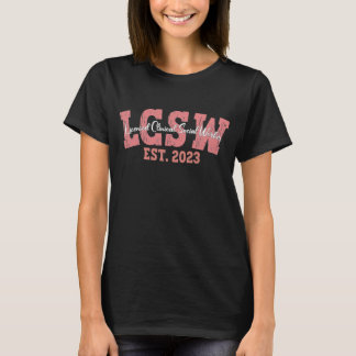 LCSW Abschluss 2023, lizenzierte klinische Soziala T-Shirt