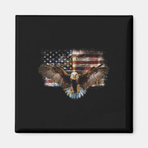 Ld Adler 4. Juli Amerikanische USA-Flagge Adler Pa Magnet