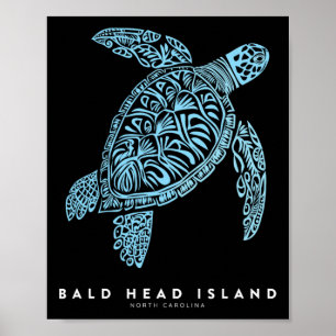 Ld Head Island Nc Strandurlaub Vintage Meeresschil Poster