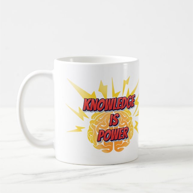 LD Knowledge ist Power Tasse (Links)