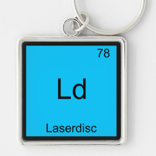 Ld - Laserdisc Lustiges Chemie-Element-Symbol-T-Sh Schlüsselanhänger
