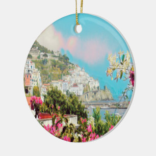 ldp AMALFI - Panorama - Küste von Amalfi - Keramik Ornament