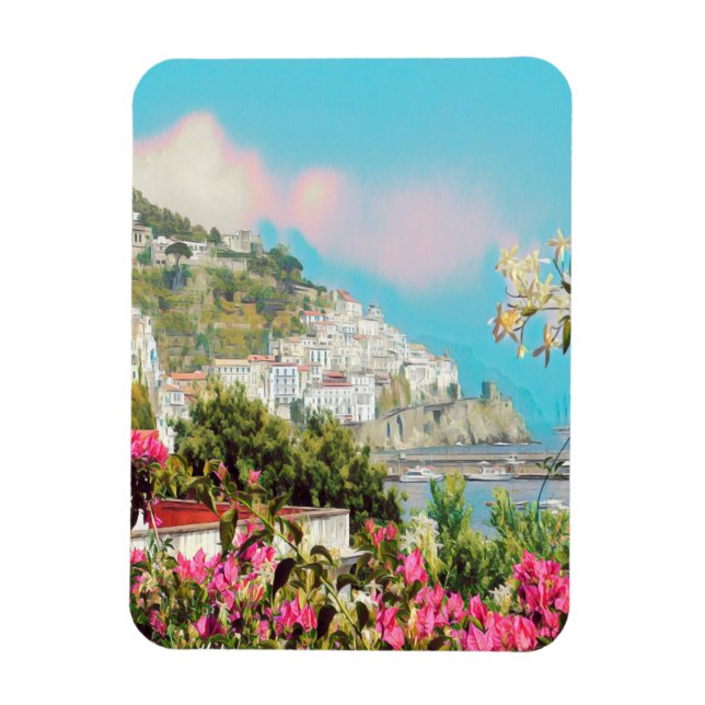 ldp AMALFI - Panorama - Küste von Amalfi - Magnet (Vertikal)