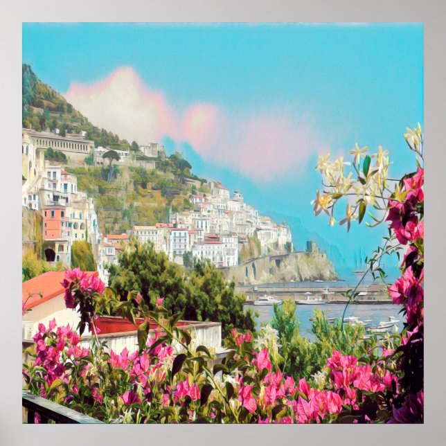 ldp AMALFI - Panorama - Küste von Amalfi - Poster (Vorne)