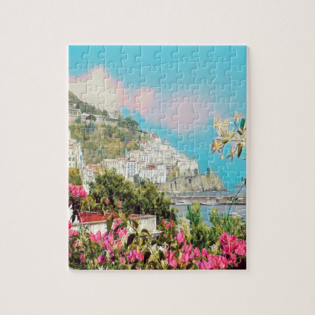 ldp AMALFI - Panorama - Küste von Amalfi - Puzzle (Vertikal)