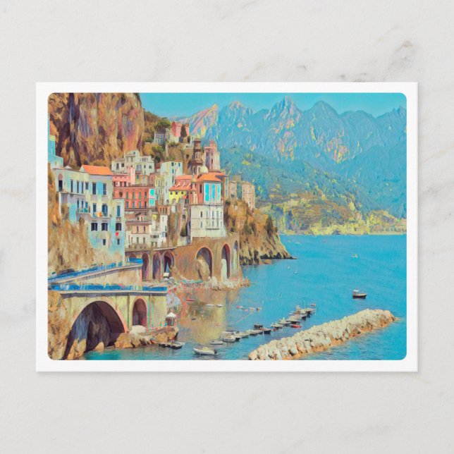 ldp ATRANI.- Amalfi Küste - Postkarte (Vorderseite)
