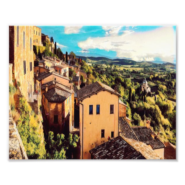 ldp MONTEPULCIANO - Stadt - Panorama - Fotodruck (Vorne)