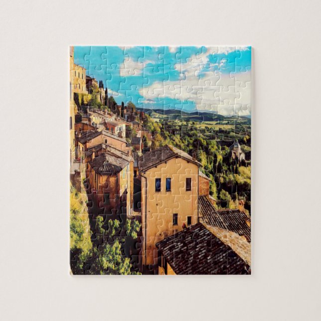 ldp MONTEPULCIANO - Stadt - Panorama - Puzzle (Vertikal)