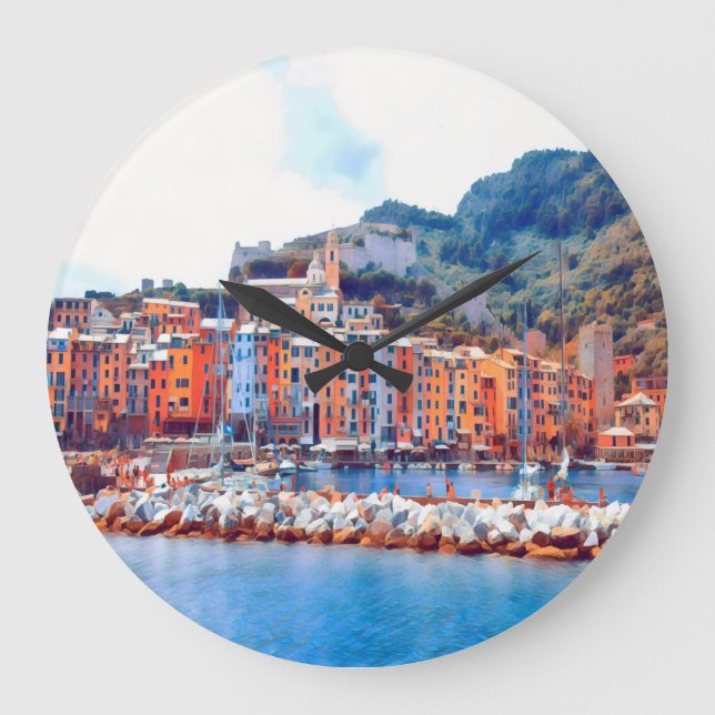 ldp PORTO VENERE - Große Wanduhr (Vorderseite)