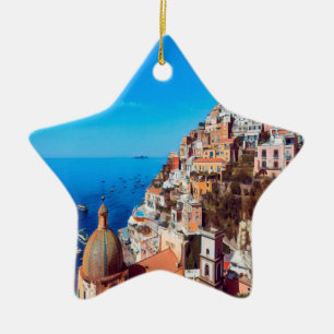 ldp POSITANO - Amalfi Küste - Panorama Keramik Ornament