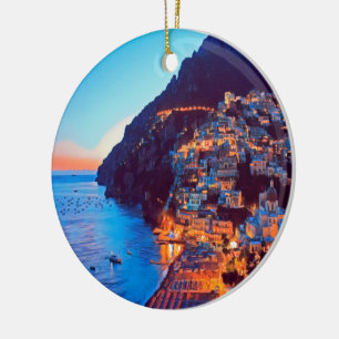ldp POSITANO Amalfi Küste - Sonnenuntergang durch  Keramik Ornament