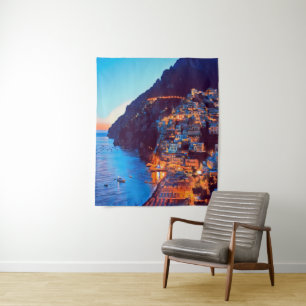 ldp POSITANO Amalfi Küste - Sonnenuntergang durch  Wandteppich