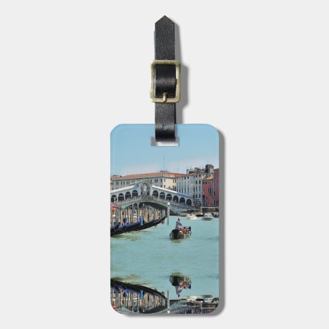 ldp RIALTO BRIDGE - Venedig - Kanal Grande Gepäckanhänger (Vorderseite vertikal)