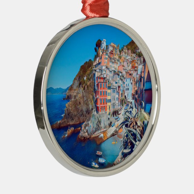 ldp RIOMAGGIORE - Cinque Terre - Ornament Aus Metall (Rechts)