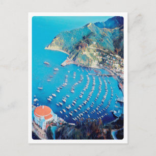ldp SANTA CATALINA Island - Kalifornien - Hafen Postkarte