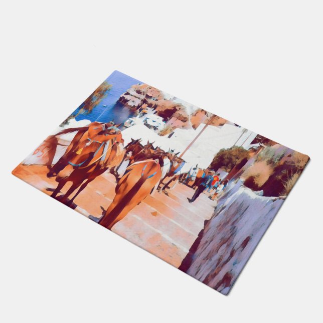 ldp SANTORINI - Donkey trail - Fira - Fußmatte (Schrägansicht)