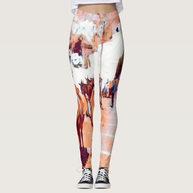 ldp SANTORINI - Donkey trail - Fira - Leggings (Vorderseite)