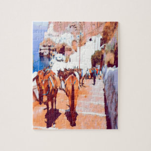 ldp SANTORINI - Donkey trail - Fira - Puzzle