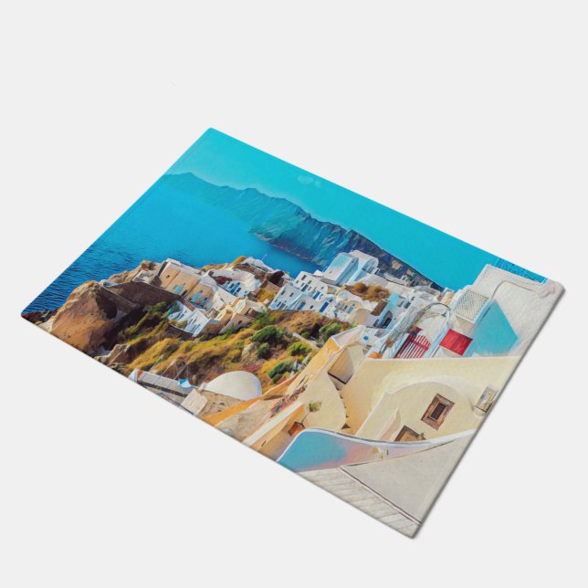 ldp SANTORINI - Panorama - Fußmatte (Schrägansicht)