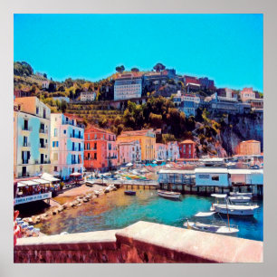 ldp SORRENTO - Panorama - Strand - Poster
