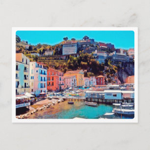 ldp SORRENTO - Panorama - Strand - Postkarte