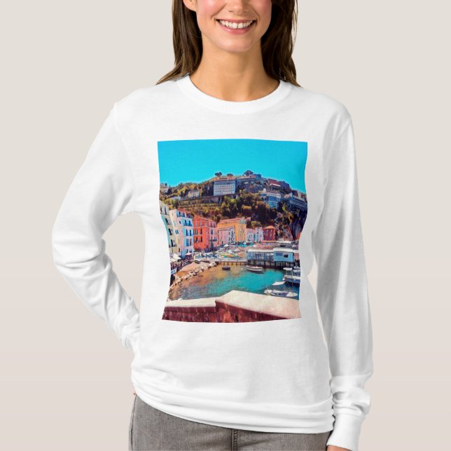 ldp SORRENTO - Panorama - Strand - T-Shirt (Vorderseite)