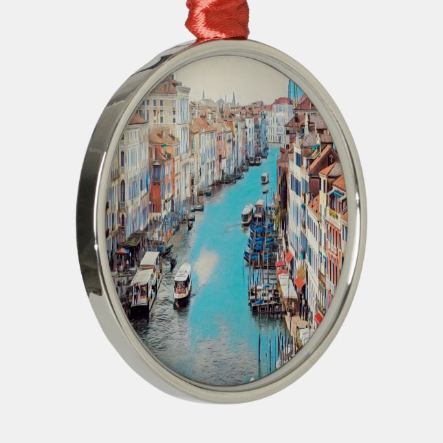 ldp VENICE - Blick auf den Canale Grande von Rialt Ornament Aus Metall (Rechts)