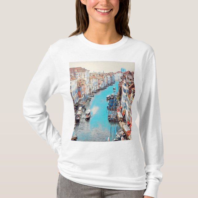 ldp VENICE - Blick auf den Canale Grande von Rialt T-Shirt (Vorderseite)