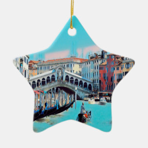 ldp VENICE - gondolas - rialto - Keramik Ornament
