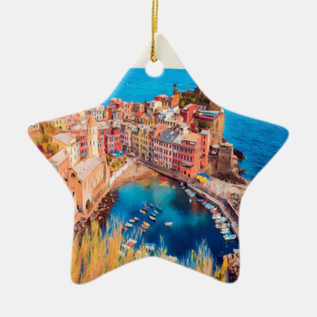 ldp VERNAZZA - Cinque Terre - Keramik Ornament (Vorne)