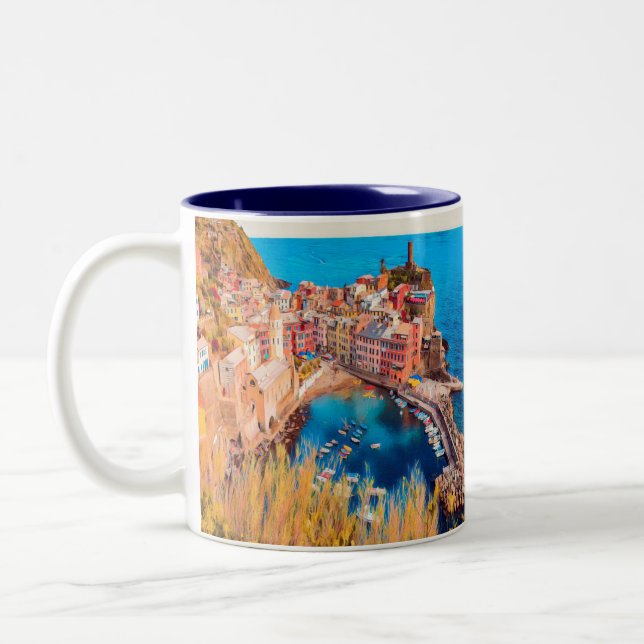 ldp VERNAZZA - Cinque Terre - Zweifarbige Tasse (Links)