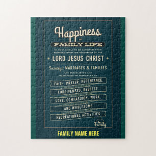 LDS Familien-Proklamationspuzzlespiel. (FERTIGEN Puzzle