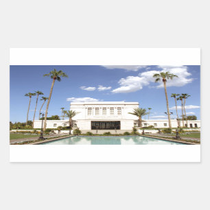 LDS Mesa Arizona Tempel Mormon Bild Rechteckiger Aufkleber